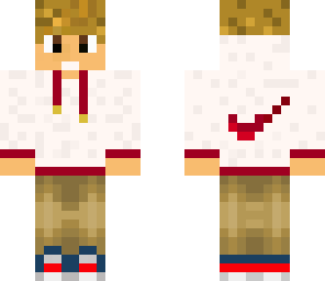 nike boy white and red update