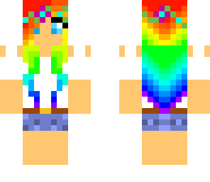 rainbow flower girl