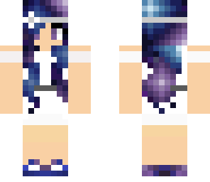 purpled hair girl