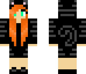 black tabby cat girl