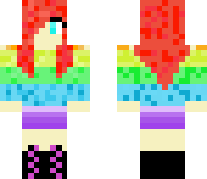 rainbow riley girl skin