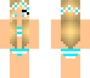 cute blue bikini girl