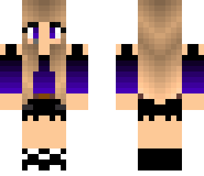 cute purple gamer girl