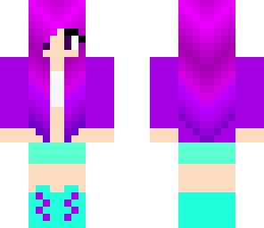 purple pretty person