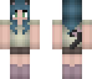adorable catgirl skin