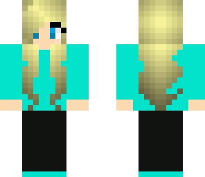 cool blond blue girl
