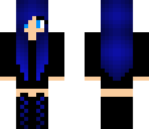 blue ombre goth