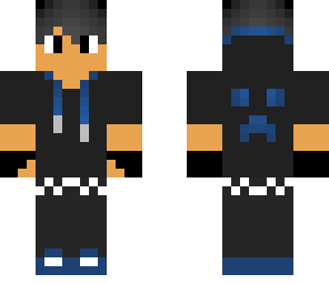 blue and gray skin