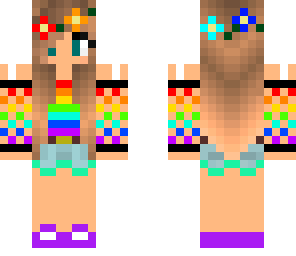 rainbow girl