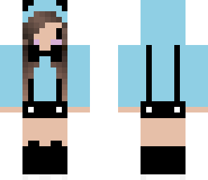 blue panda girl
