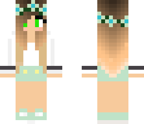 mint flower girl