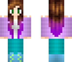 purple and blue girl