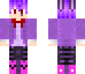 bonnie human with headphones and bunny slippers