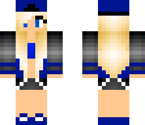 blond blue tomboy