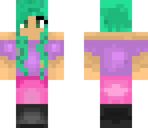pink purple girl