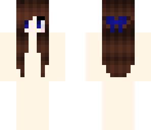 anime dark brown braid hair base
