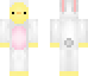cute chick in bunny costume