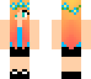fixed orange ombre flower girl