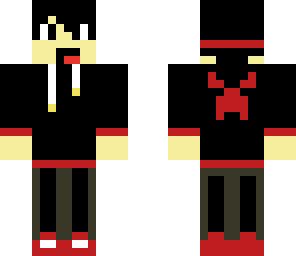 cool teenager with angry creeper