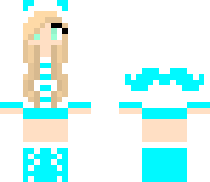 turquoise mustache girl