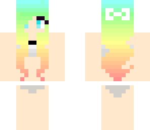 rainbow girl bikini