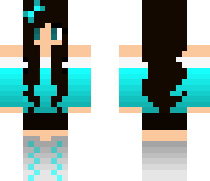 cute aqua party girl