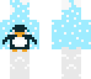 snowy penguin