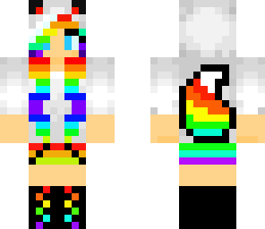 rainbow fox girl