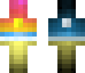 8-bit beach day and night