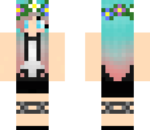 summer pastel goth girl