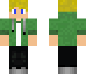 green hoodie
