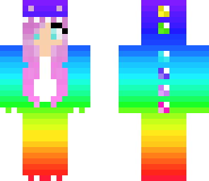 rainbow dino girl edited