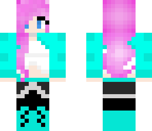 pink hair girl