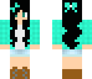 aqua rustic girl