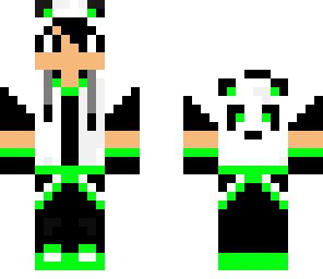 green panda boy