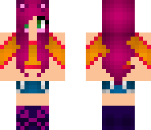 edited pink hair girl