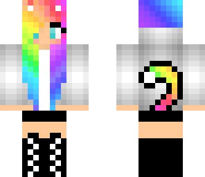rainbow gothic girl edited