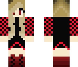 vampire girl red and black