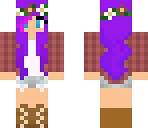 purple haired country girl edit