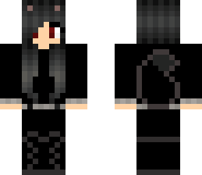 edited black wolf girl