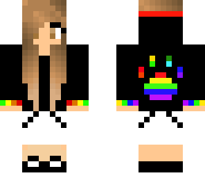 rainbow girl animal cutie