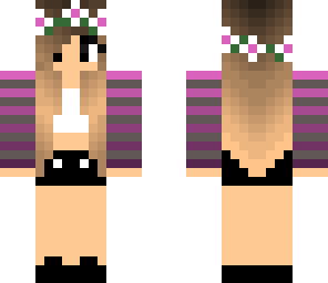 purple flower girl