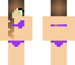 purple bikini girl