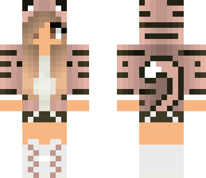 light pink tiger girl