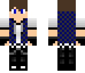 cool blue checkered jacket guy with hp