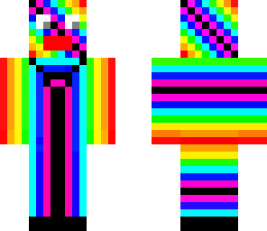 weird colorful orange man