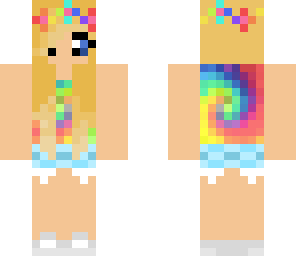 blonde hippie girl