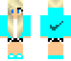teal nike girl