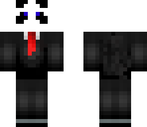 panda in a suit