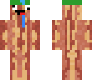 derpy bacon trying to act cool with a creeper cap